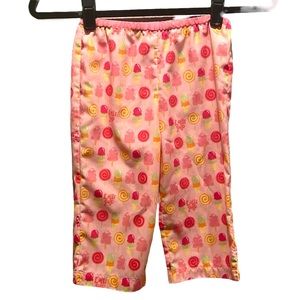 Gymboree Girl’s Lollipop Candy Cotton Candy Pajama Pants Size 4